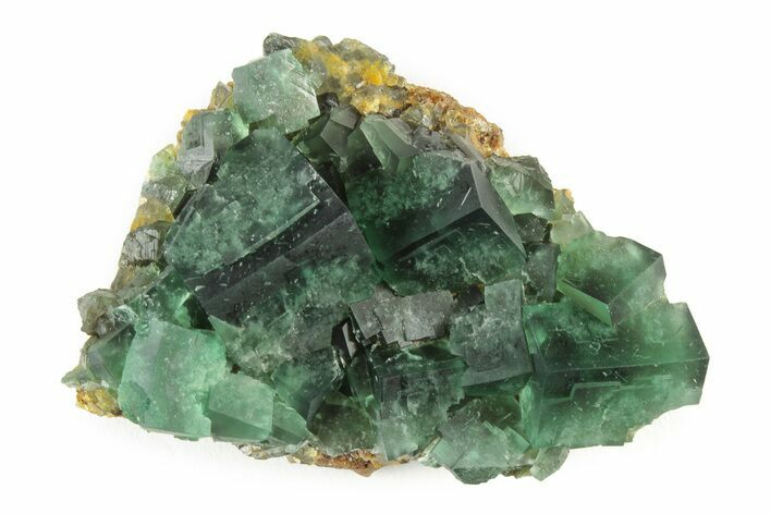 Fluorescent Green Fluorite On Quartz - Diana Maria Mine, England #243346